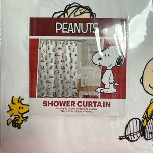 Peanuts Snoopy and the Gang Fabric Shower Curtain